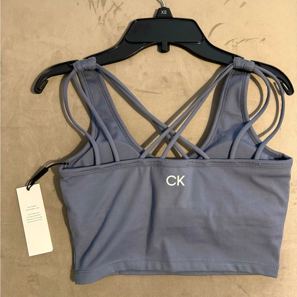 Calvin Klein Performance Strappy Longline Sports Bra XS - Picture 2 of 8